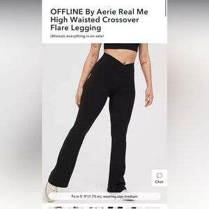 Aerie Crossover Flare Pants